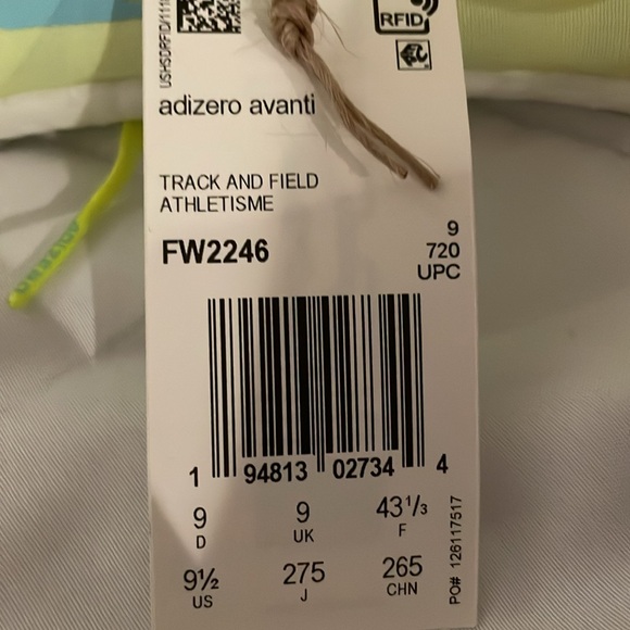 Adidas ADIZERO AVANTI Track Spikes - Picture 7 of 7